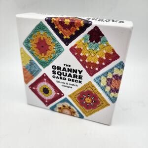 The Granny Square Card Deck & Booklet 50 Mix & Match Designs Knitting Blanket